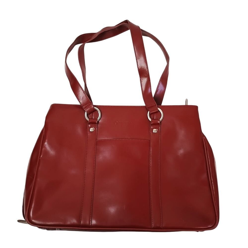 Franklin Covey Burgundy Business Laptop Work Tote Bag Organizer Discontinued